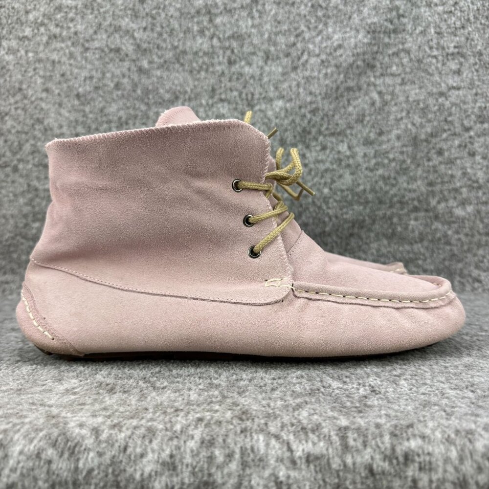 ✅Womens 11 Dije California Lace-Up Moccasin Faux Sherling Casual Comfort Slipper - Picture 7 of 13